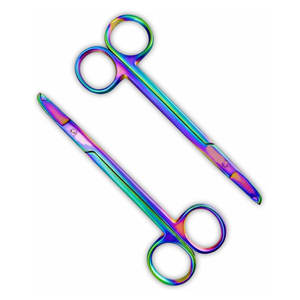ชุดกรรไกรเย็บแผลแบบตรง2ชิ้น5.5 "กรรไกรผ่าตัดทำจากสเตนเลสสตีลเย็บปิด - Product Image 1