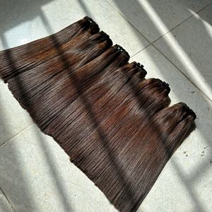 Bundle de couleur brune os naturel droit Super Double dessiné brut 100% Extensions de cheveux humains vietnamiens donneur unique vierge - Product Image 2