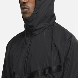 Customized <b>Windbreaker</b> Jackets with Hood Highest Quality <b>Windbreaker</b> Casual <b>Black</b> Color Jacket For Mens - Product Image 2