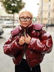 2026 Trending Clothing Manufacturers Warm <b>Zip</b> <b>up</b> Shiny Coat Plus Size Down <b>Jackets</b> Winter Wear Woman Custom Puffer <b>Jacket</b> <b>Women</b> - Product Image 3