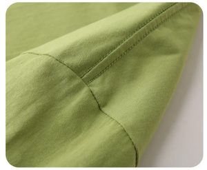 เสื้อยืดคอกลมแขนสั้นทรงปกติ 240gsm แบบดรอปไหล่ ผ้าฝ้าย 100% ไม่หด ทรงฮิปฮอป - Product Image 4