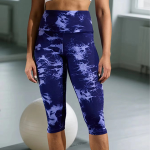 <b>Women's</b> Super Soft High Waisted <b>Capri</b> <b>Pants</b> Breathable Midi Length Workout Yoga Running Athletic Push Gym Leggings Tummy Control - Product Image 6