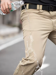 Usine directe-Pantalon en coton décontracté pour hommes à bas prix 100% coton léger avant plat taille moyenne Service OEM disponible - Product Image 5