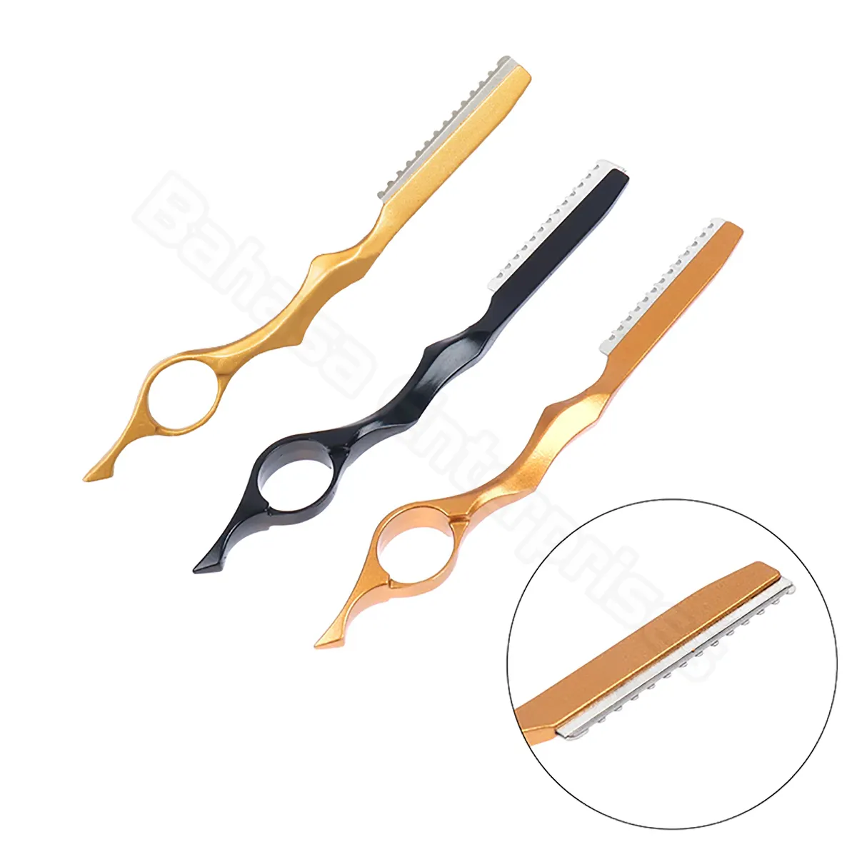 Maquinilla de afeitar para Barbero, afeitadora recta de acero inoxidable para salón y hogar, 1 ud.