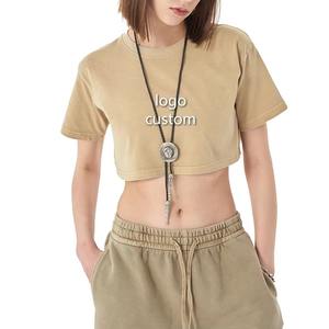 Tops d'été respirants personnalisés Chemises de couleur unie pour femmes Crop Top confortable pour femmes Crop Top disponible Taille S - Product Image 1