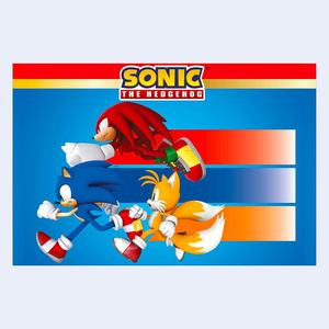 Mantel de Plástico de Sonic The Hedgehog, 1.2X1.8M, Decoración para Fiestas, Paquete de 2 Piezas - Product Image 1