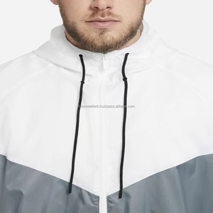 2025, venta al por mayor, chaqueta deportiva de primavera para hombre, chaqueta informal para exteriores, chaqueta cortavientos de nailon con retazos para hombre - Product Image 6