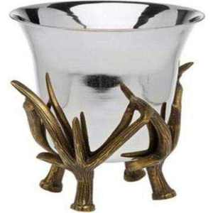 Cubo de hielo estilo fundición con revestimiento dorado para enfriar botellas, para uso en bares, pubs, fiestas, en casa, soporte para botellas, enfriador de vino. - Product Image 6