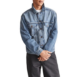 Veste en jean 100% coton de style High Street pour hommes, respirante et confortable, avec un nouveau design de taille plus, un look décent du Pakistan - Product Image 1