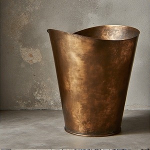 Cubo de basura de acero galvanizado reflectante redondo MirrorShine con Pedal para cocina de oficina en casa y más-Gestión de residuos de uso público - Product Image 6