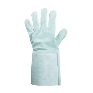 Guantes de soldadura de cuero de calidad superior material suave anti-calor cómodo precio al por mayor guantes de soldadura de tendencia superior - Product Image 3