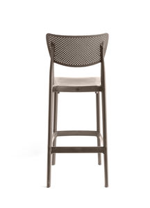 Chaise de bar moderne bon marché, chaise haute nordique empilable en plastique, vente en gros de chaises de bar, cuisine, café, restaurant, usine - Product Image 3