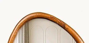 Espejo de pared de madera exclusivo hecho a mano con acento de lujo Vintage para espacios elegantes - Product Image 2