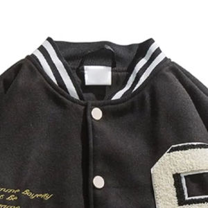 Chaqueta Universitaria de Alta Calidad Estilo Urbano para Hombre, Chaqueta de Invierno Lisa Teñida, Chaqueta Acolchada Personalizada con Estampado, Chaqueta de Invierno - Product Image 5