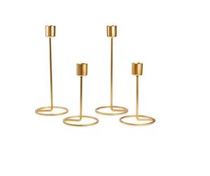 Bougeoir décoratif en laiton, support de bougie moderne en métal noir pour mariage, dîner, fête, utilisation des articles - Product Image 6