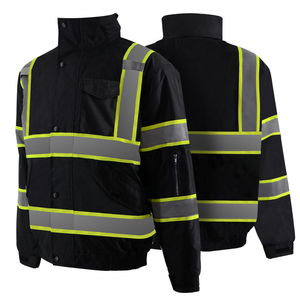 Chaqueta DE SEGURIDAD reflectante de alta visibilidad Ropa de trabajo de carretera unisex Sudaderas con capucha reflectantes Chaqueta de construcción - Product Image 2