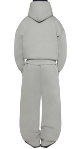 Fashion Customized Embroidery Unisex Sweatpants Jogger <b>Trousers</b> Oversized <b>Baggy</b> Cotton Fabric Track Flared Sweat Pants For <b>Men</b> - Product Image 2