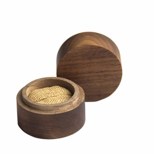 <b>Wholesale</b> Natural <b>Black</b> Walnut Square Wooden Storage <b>Box</b> <b>Small</b> Trinket Ring Case Handmade Luxury Customized Modern-Style - Product Image 6