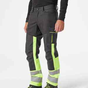 Pantalons de travail à devant plat respirants de haute qualité sur mesure, légers, taille mi-haute, 100% coton, style streetwear pour la vente en ligne - Product Image 1