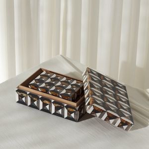 Résine d'art en bois bleu résine et bois noir vente chaude cadeaux et artisanat boîtes en bois panneaux muraux fabriqués en inde - Product Image 1