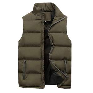 Gilet Bomber Homme Léger et Confortable de Qualité Supérieure à Col Montant, Couleur Unique, avec 5 Poches – Prix Abordable - Product Image 1