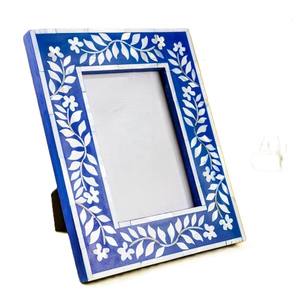 Handcrafted Rustic <b>MOP</b>-Inspired Photo Frame Quality Retro <b>Wall</b> Art Vintage Decor Handmade in India - Product Image 1