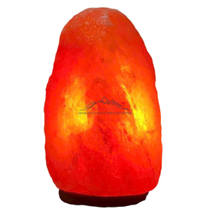 โคมไฟหินคริสตัลรูปดอกกุหลาบสีชมพูหินหิมาลัยแกะสลักด้วยมือแบบ100% ไฟกลางคืนสำหรับฮวงจุ้ยบ้านสำนักงานสปาของตกแต่ง - Product Image 1