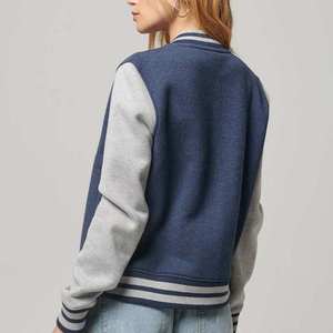 Chaqueta de palangre personalizada para mujer, ropa de calle, chaqueta exterior de invierno con relleno de algodón, chaqueta universitaria de lana - Product Image 4