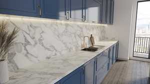 Arpels Printed Quartz Slab Kitchen Countertop Vanity Top 2cm 3cm Polished Prefabricated Stone Construction Use prefab cut to si - Product Image 4
