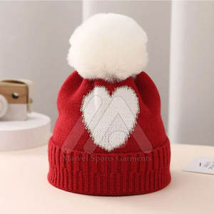 Gorros de lana lisos de último estilo de fabricación de Pakistán Logotipo personalizado Ropa para adultos de tela común - Product Image 2