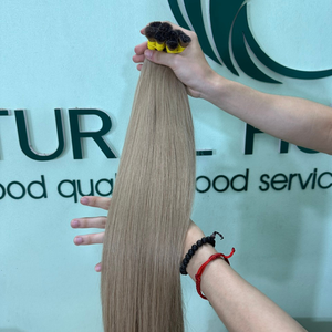 Vente chaude femmes 8-32 pouces cheveux vierges bruts Ombre couleur I pointe en vrac pré-collé I pointe Extensions de cheveux humains droits naturels - Product Image 2