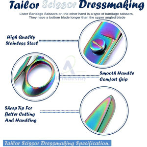 Ciseaux de tailleur de qualité supérieure fabriqués dans les meilleurs matériaux - Product Image 4