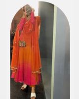 Lancement de la nouvelle tendance : Ensemble Salwar et Dupatta en Faux Georgette Imprimé de Haute Qualité, pour Tenues Décontractées ou de Soirée, Disponible en Plusieurs Tailles