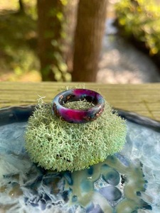 แหวนเรซิ่นอะคริลิกรูปทรงกลม แหวนทำมือ แหวนแห่งความรัก เครื่องประดับสำหรับงานปาร์ตี้ผู้หญิง ขายส่งราคาดีที่สุด - Product Image 3