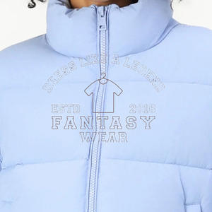FANTASY WEAR Veste matelassée pour homme de haute qualité, personnalisée, avec capuche amovible, logo de designer, noire, coupe oversize - Product Image 4