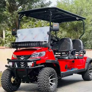 Carrito de golf legal de calle de gasolina eléctrica Carro de golf de tracción eléctrica de gasolina de 4 plazas - Product Image 3