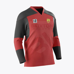Camiseta de hockey de tela duradera superventas, uniforme de equipo con logotipo bordado para práctica de partidos, ropa de hockey sobre hielo superior, servicio OEM - Product Image 3