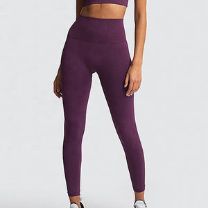 Qualité pure respirant Fitness femmes survêtement pantalon de course formation taille élastique prix abordable Sport survêtement pantalon - Product Image 1