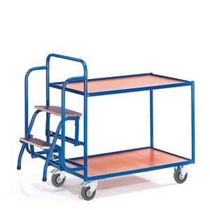 Carrello da tavolo carrello di prelievo con 2 piani e 2 gradini - Product Image 3