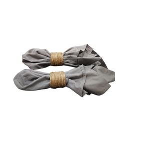 Servilleteros con cuentas de madera de la más alta calidad, cuerda de algodón, borlas tejidas a mano, servilleteros de madera, accesorios - Product Image 3