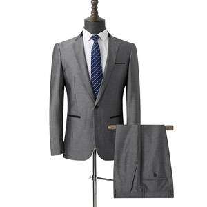 ชุดแต่งงานกระดุมเม็ดเดียวสำหรับผู้ชายชุดสูท3ชิ้นเสื้อสูท + กางเกง + เสื้อกั๊กชุดสูทธุรกิจแบบทางการ - Product Image 2