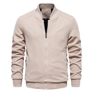 Veste bomber décontractée pour homme, légère, zippée, coupe ajustée, veste de mode printemps automne, veste zippée pour tous les jours - Product Image 3