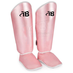 Espinilleras de boxeo para adultos personalizadas directas de fábrica, protectores de empeine de cuero de alta calidad para luchar contra el equipo de protección Premium - Product Image 4