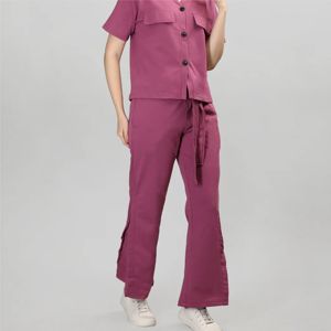 ชุดเสื้อและกางเกงสำหรับผู้หญิงที่มีสไตล์เข้ากับเสื้อและล่าง-เหมาะสำหรับสวมใส่สบายๆหรือชุดสุดชิค" - Product Image 5