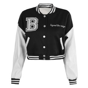 2025 Baseball veste personnalisée dames Bomber manteau impression mode chaud hiver Patchwork université veste femmes décontracté culture veste - Product Image 6