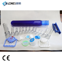 Máquina Sopladora Semiautomática para Botellas de Agua de 5 Galones LS-B20L, Máquina de Moldeo por Soplado de Botellas de Plástico, Sopladora para Botellas de 5l 10l 20l
