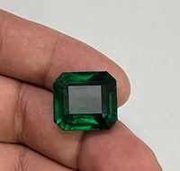Natürlich Unbehandelter 21,96 Karat Großer Seltener Feiner AAA+ Qualität Smaragdschliff Sambischer Smaragd mit Farbspiel Lebhaftes Grün IGI Zertifiziert