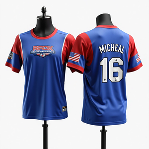 Personnalisé sublimé hommes Softball basket-ball Football maillots de pêche respirant maille ras du cou vêtements de sport en gros - Product Image 4