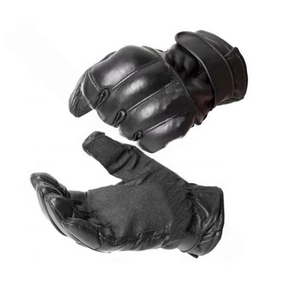 Guantes de cuero con protección de nudillos Guantes de cuero ligeros resistentes a cortes tácticos de Pakistán - Product Image 4