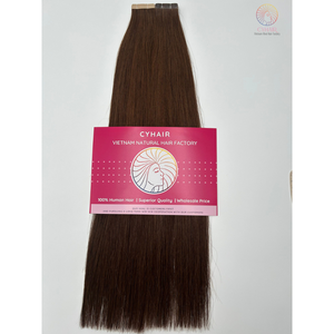 Extensiones de Cabello Liso Natural, Cinta Normal en Extensiones de Cabello, Color #4, 20 Pulgadas, 100%, Vietnamita, Extensiones de Cabello Humano - Product Image 6
